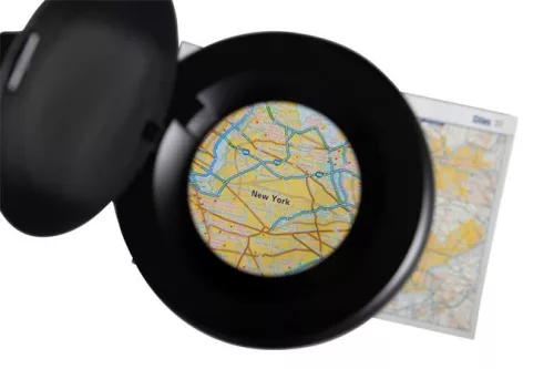 Asztali lámpa, LED, nagyító, MAUL "Viso", fekete