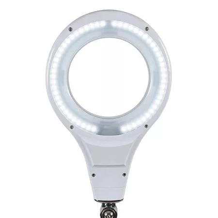 Asztali lámpa, LED, nagyító, MAUL "Makro", fehér