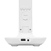 Asztali lámpa, LED, szabályozható, Qi töltővel, USB, HOME, fehér