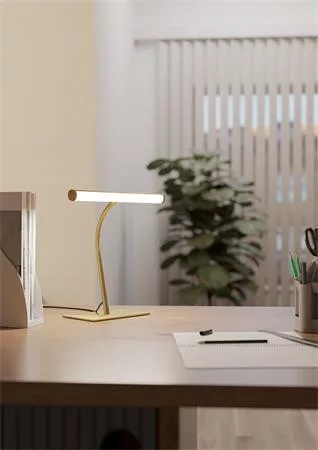 Asztali lámpa, CCT LED, 6 W, érintőkapcsoló, EGLO "Riccione", csiszolt-réz