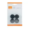 Korong mágnes, fehértáblához, 30 mm, 4 db, NOBO, fekete