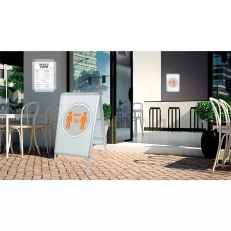 Megállító tábla, poszteres, A1 méret, 84x60 cm, NOBO "Essence"