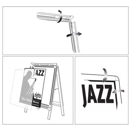 Megállító tábla, poszteres, A1 méret, 84x60 cm, NOBO "Essence"