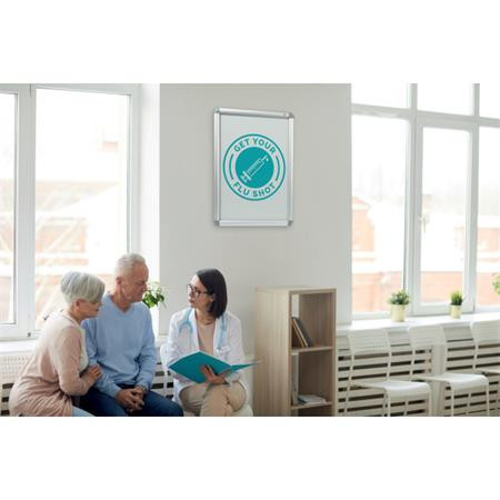 Posztertábla, fali, A1 méret, alumínium keret, NOBO "Essence"