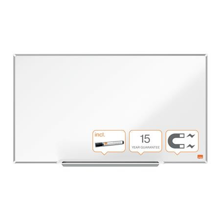 Fehértábla, mágneses, széles képarány, 32"/71x40 cm, alumínium keret, NOBO "Impression Pro"