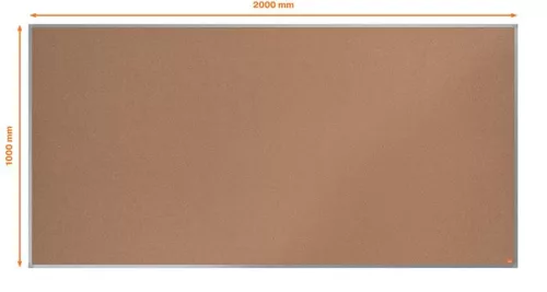 Parafatábla, 200x100 cm, alumínium keret, NOBO "Essence"