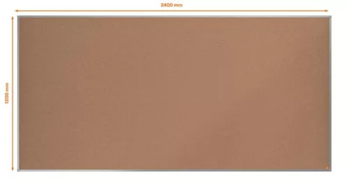 Parafatábla, 240x120 cm, alumínium keret, NOBO "Essence"