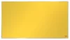 Textiltábla, széles képarány, 40"/89x50cm, alumínium keret, NOBO "Impression Pro", sárga