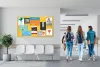 Textiltábla, széles képarány, 40"/89x50cm, alumínium keret, NOBO "Impression Pro", sárga
