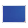 Üzenőtábla, aluminium keret, 60x45 cm, NOBO "Essentials", kék