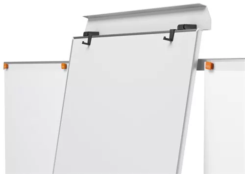 Flipchart tábla, mágneses felület, 2 db segédkarral, 68x100,5 cm, NOBO "Essentials", fehér
