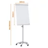 Flipchart tábla, mobil, mágneses felület, NOBO "Essentials", fehér