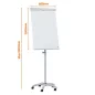   Flipchart tábla, mobil, mágneses felület, NOBO "Essentials", fehér