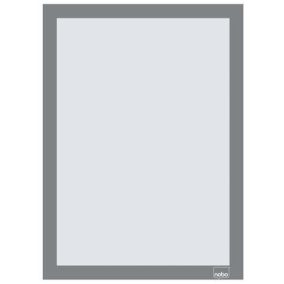   Posztertábla, fali, A4 méret, műanyag keret, 2 db, NOBO, ezüst