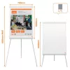Flipchart tábla, mágneses felület, 70x100 cm, NOBO "Premium Plus", fehér