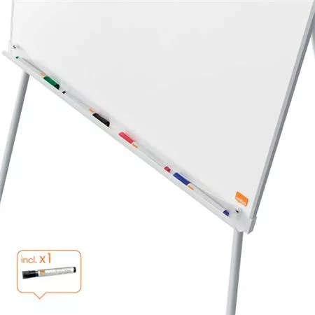 Flipchart tábla, mágneses felület, 70x100 cm, NOBO "Premium Plus", fehér