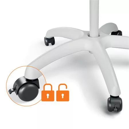 Flipchart tábla, mobil, mágneses felület, 70x100 cm, EcoLabel, NOBO "Premium Plus", fehér