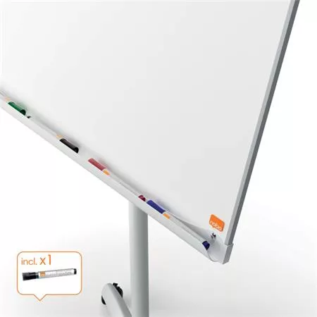 Flipchart tábla, mobil, mágneses felület, 70x100 cm, NOBO "Premium Plus", fehér