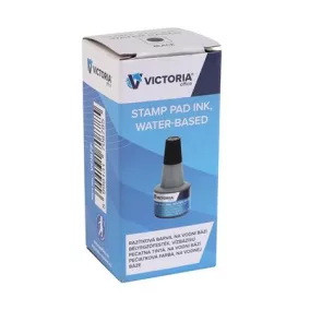 Bélyegzőfesték, 30 ml, VICTORIA OFFICE, fekete