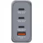  Hálózati töltő, 2xUSB-C PD (100W), USB-C PD (65W), USB-A QC 3.0, EU/UK/US, GaN, VERBATIM