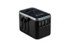 Utazóadapter, univerzális, USB-A(QC 3.0)/USB-C(PD61W)2xUSB, VERBATIM "UTA-04"