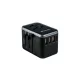 Utazóadapter, univerzális, USB-A(QC 3.0)/USB-C(PD61W)2xUSB, VERBATIM "UTA-04"