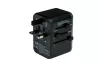 Utazóadapter, univerzális, USB-A(QC 3.0)/USB-C(PD61W)2xUSB, VERBATIM "UTA-04"