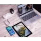   Utazóadapter, univerzális, USB-A(QC 3.0)/USB-C(PD61W)2xUSB, VERBATIM "UTA-04"