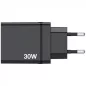   Hálózati töltő, 1xUSB-C PD (20W), USB-A QC 3.0, 2xUSB-A (10W), VERBATIM, fekete