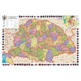   Könyökalátét, kétoldalas, STIEFEL "Magyar Szent Korona országai/Történeti emlékek"