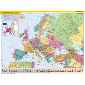   Könyökalátét, kétoldalas, STIEFEL, "Európa országai/Európa gyerektérkép"