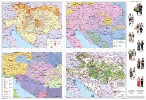 Könyökalátét, kétoldalas, STIEFEL "Osztrák-Magyar Monarchia"