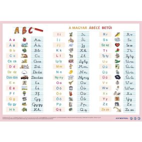   Könyökalátét, kétoldalas, A3, STIEFEL "A magyar ábécé betűi"