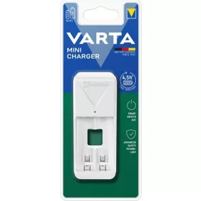   Elemtöltő, AA/AAA, akku nélkül, VARTA "Mini", fehér