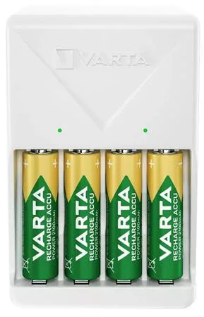 Elemtöltő, AA/AAA, 4x2100 mAh AA, VARTA "Plug"