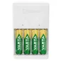 Elemtöltő, AA/AAA, 4x2100 mAh AA, VARTA "Plug"