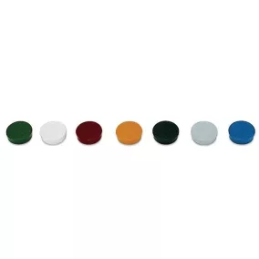 Mágneskorong, 20 mm, 10 db, fekete