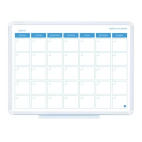 Havi tervezőtábla, mágneses, 45x60 cm