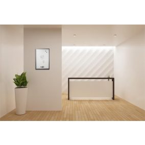   Üzenőtábla, ezüst, mágneses, 60x40 cm, fekete fa keret, VICTORIA VISUAL, "Travel"