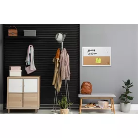   Kombitábla, mágneses, parafa, 60x40 cm, fehér keret, VICTORIA VISUAL, "Elements"