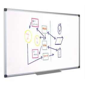   Fehértábla, mágneses, zománcozott, 60x90 cm, alumínium keret, VICTORIA VISUAL