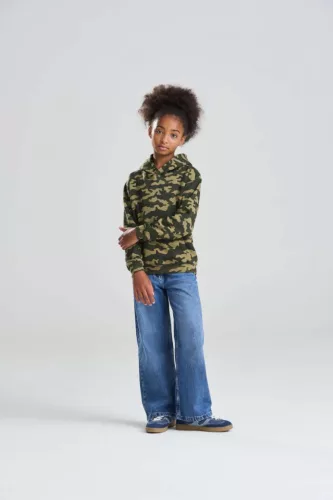 Just Hoods AWJH014J GYERMEK CAMO KAPUCNIS PULÓVER XS