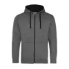 Just Hoods AWJH053 VARSITY CIPZÁRAS KAPUCNIS PULÓVER S