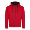 Just Hoods AWJH053 VARSITY CIPZÁRAS KAPUCNIS PULÓVER S