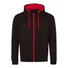 Just Hoods AWJH053 VARSITY CIPZÁRAS KAPUCNIS PULÓVER S