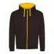 Just Hoods AWJH053 VARSITY CIPZÁRAS KAPUCNIS PULÓVER S