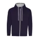 Just Hoods AWJH053 VARSITY CIPZÁRAS KAPUCNIS PULÓVER S