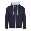 Just Hoods AWJH053 VARSITY CIPZÁRAS KAPUCNIS PULÓVER S