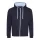 Just Hoods AWJH053 VARSITY CIPZÁRAS KAPUCNIS PULÓVER S