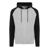 Just Hoods AWJH063 BASEBALL CIPZÁRAS KAPUCNIS PULÓVER S